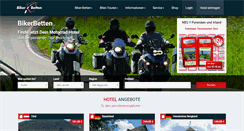 Desktop Screenshot of bikerbetten.de